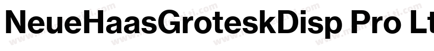 NeueHaasGroteskDisp Pro Lt字体转换